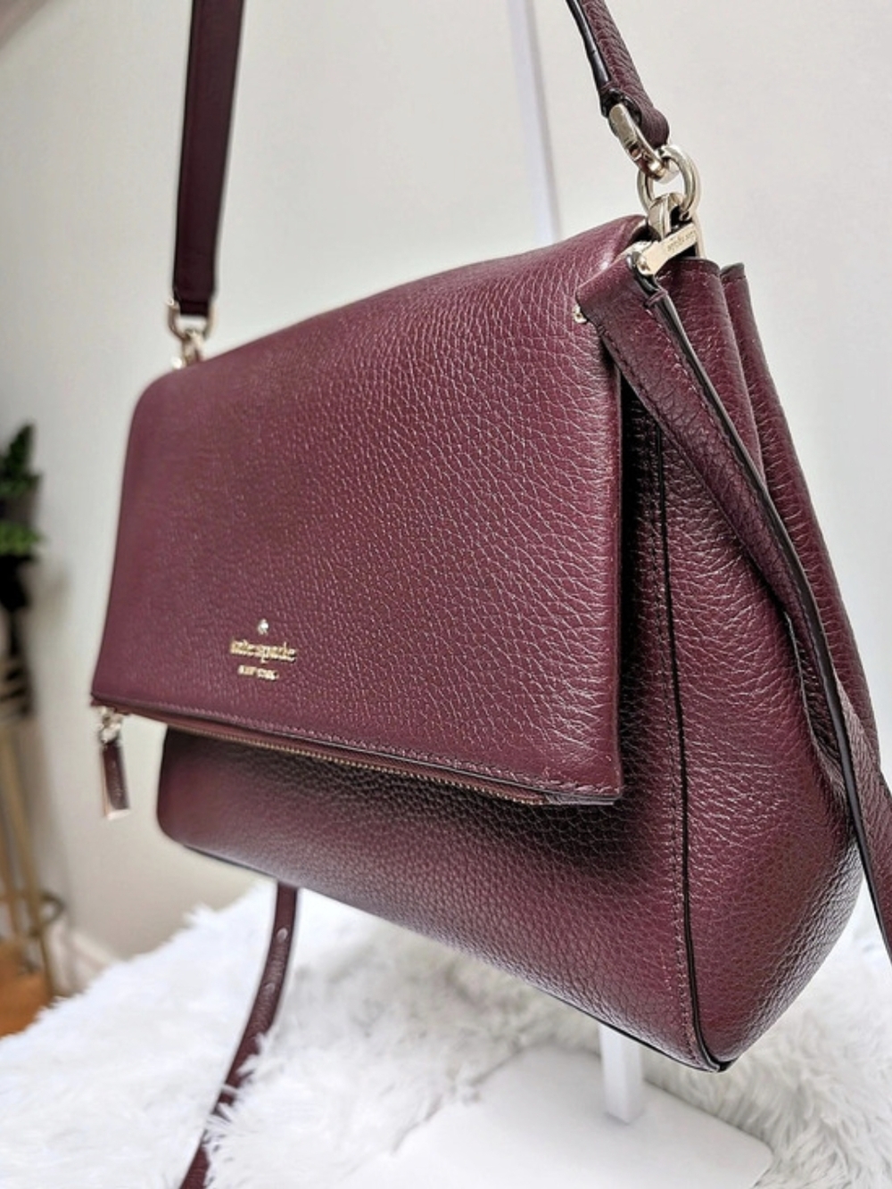 Kate Spade Leila Medium Flap Shoulder Bag – Genuine Leather - Picture 10 of 16